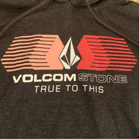 Volcom mens size small pullover hoodie sweatshirt hoodie in gray - Picture 7 of 7